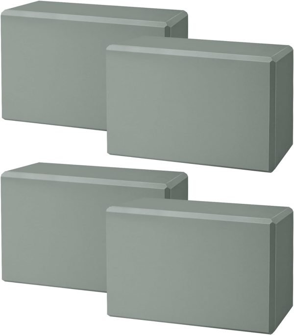 Yoga Blocks 4 Pack – Premium EVA Foam Yoga Blocks