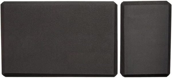 Foam Yoga Blocks, Black,4 x9 x 6 Inches with long-lasting performance