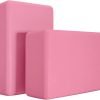 Yoga Blocks 2 Pack, Premium Yoga Brick Foam Blocks to Improve Strength, Flexibility & Balance, Light Weight – Safe and Stable Support for Yoga, Pilates, Meditation & Stretching