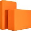 Yoga Blocks 2 Pack, Premium Yoga Brick Foam Blocks to Improve Strength, Flexibility & Balance, Light Weight – Safe and Stable Support for Yoga, Pilates, Meditation & Stretching