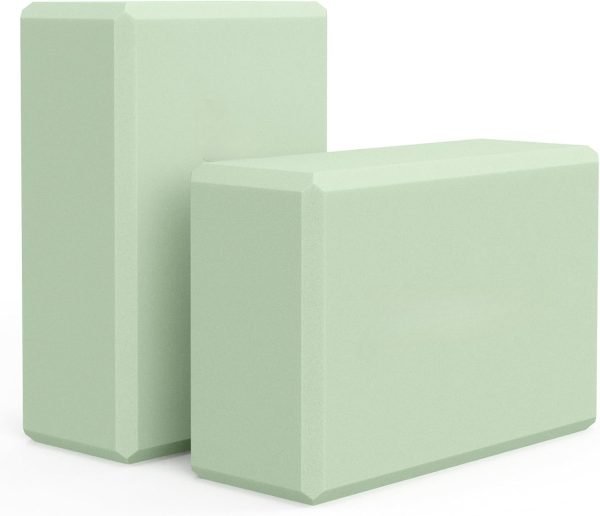 Yoga Block, Soft Non-Slip Surface Premium Foam Blocks, Supportive, Lightweight, Odor Resistant, Yoga Accessories for Pilates Meditation General Fitness Stretching Toning
