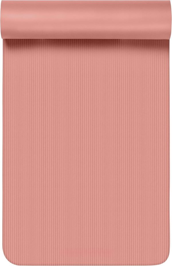 Yoga Mat 1/2″ Thick w/Nylon Strap for Men & Women – Non Slip Exercise Mat for Yoga, Pilates, Stretching, Floor & Fitness Workouts