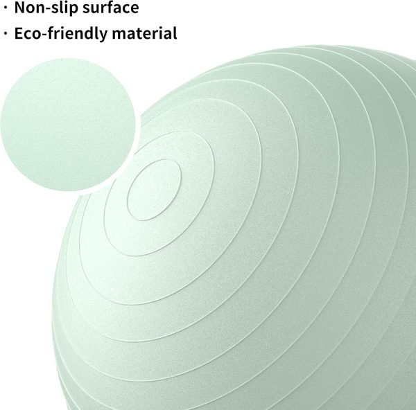 Extra Thick Exercise Ball Yoga Ball for Workout Pregnancy Stability,Anti-Burst and Slip Resistant Swiss Ball with Pump for Yoga, Pilates, Fitness,Birthing,Physical Therapy (Copy)