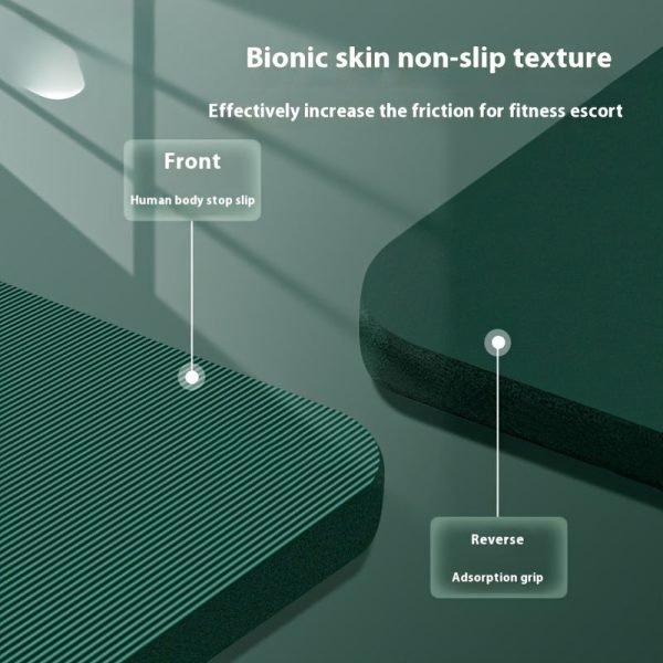 Non-Slip Yoga Mat – 2.03cm Thick, Durable Nbr Rubber With Nylon Strap For Pilates, Stretching & Floor Exercises Yoga Mat Strap Yoga Mats For Women Extra Thick