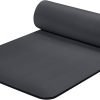 Yoga Mat 1/2″ Thick w/Nylon Strap for Men & Women – Non Slip Exercise Mat for Yoga, Pilates, Stretching, Floor & Fitness Workouts